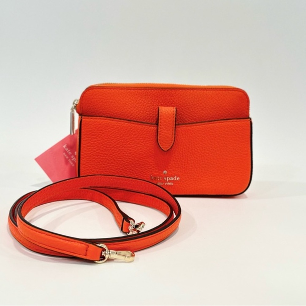 Kate Spade Orange Crossbody Bag with Detachable Strap